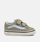 Vans Old Skool Baskets basses en Vert pour filles, gar&ccedil;ons (368986)