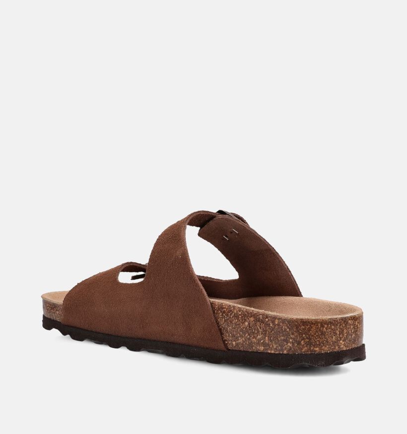 Milo & Mila Nu-pieds en Brun fonc&eacute; pour filles, gar&ccedil;ons (373066)