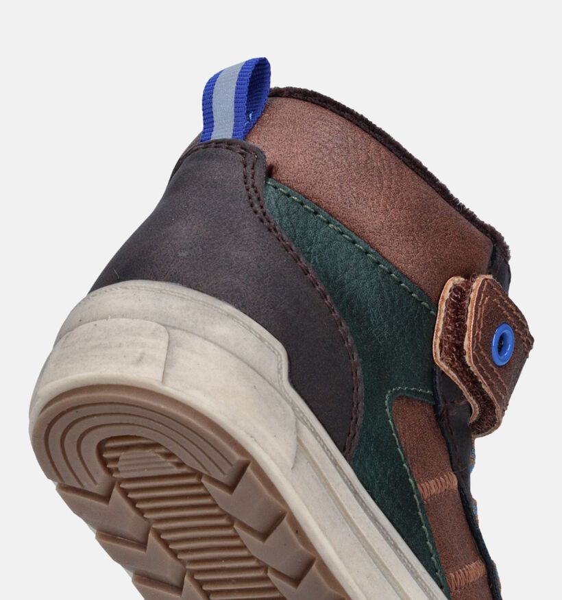 Milo & Mila Baskets pour bébé en Marron pour garçons (347103) - pour semelles orthopédiques