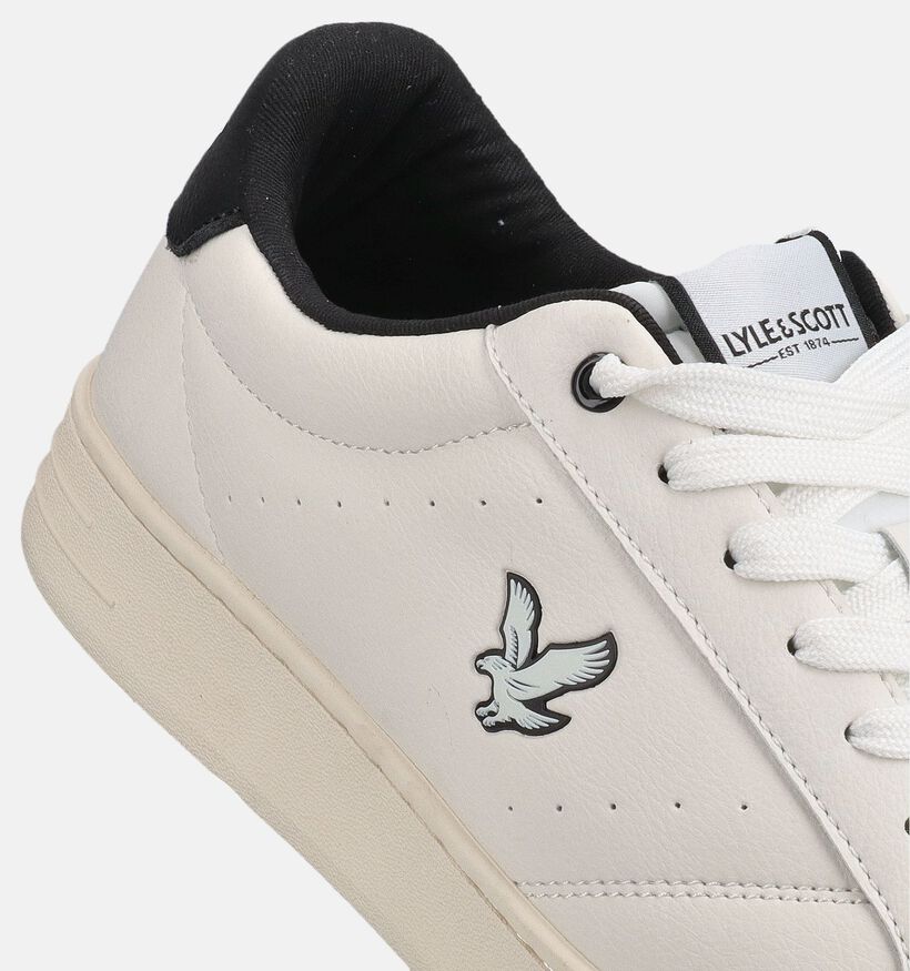 Lyle & Scott Elgin Baskets en Blanc pour hommes (378100) - pour semelles orthop&eacute;diques