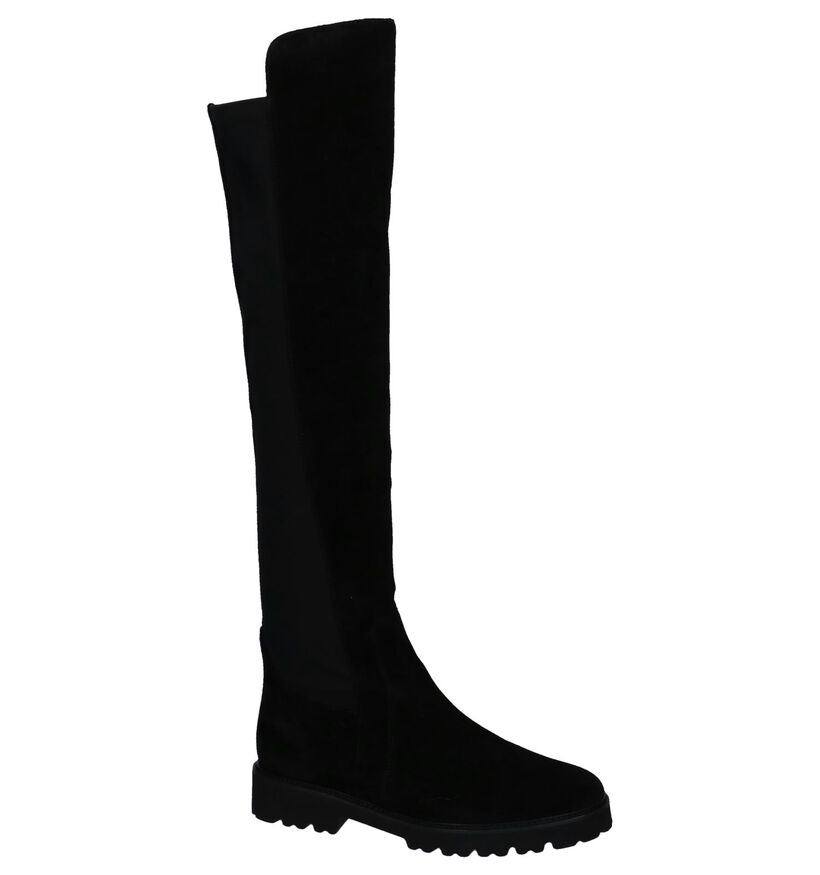 Gabor Best Fitting Zwarte Overknee Laarzen in daim (231228)