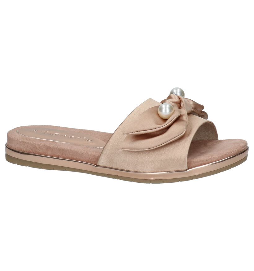 Tamaris Nu-pieds plates en Rose en textile (214270)