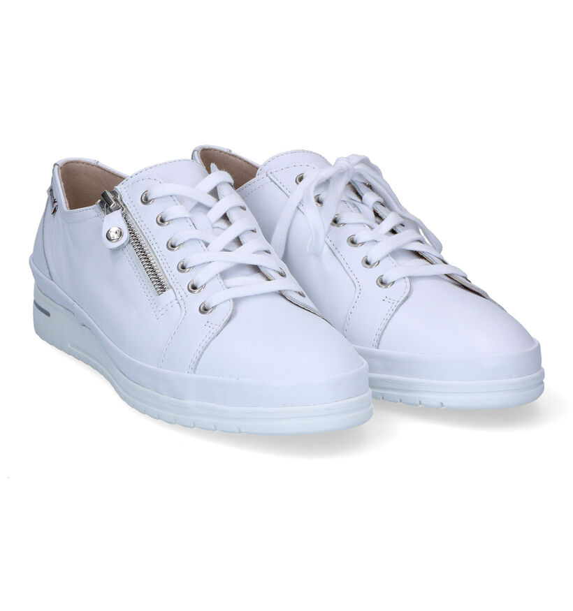 Mephisto June Witte Veterschoenen voor dames (306942) - geschikt voor steunzolen