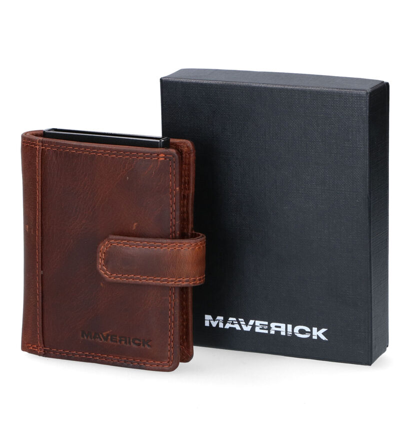 Maverick Bruine Kaartenhouder voor heren (358816)