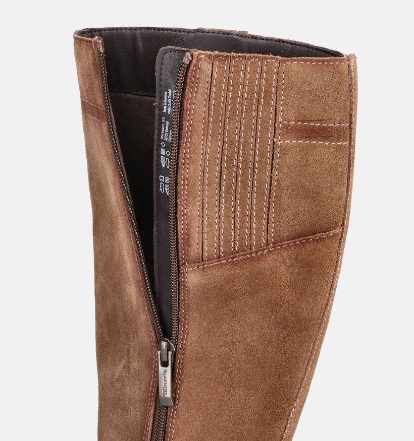 Tamaris Bottes hautes en Camel pour femmes (378961)