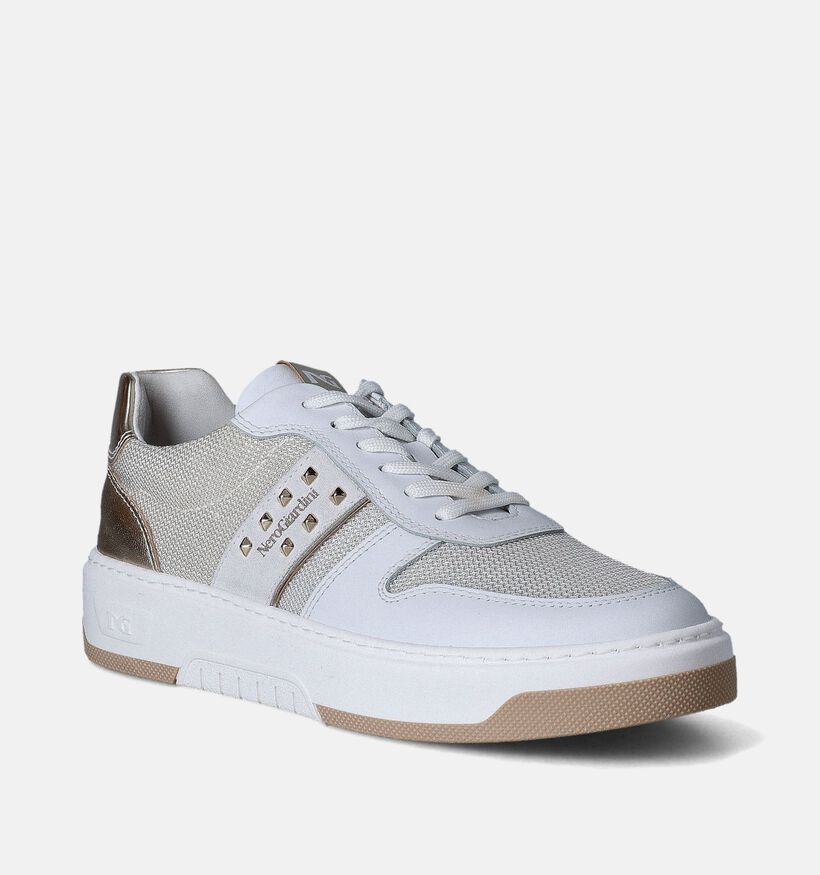NeroGiardini Witte Sneakers voor dames (351959) - geschikt voor steunzolen