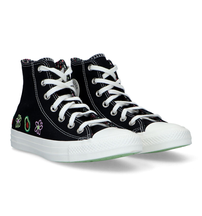 Convers Chuck Taylor All Star Hi Baskets en Noir pour femmes (325488)