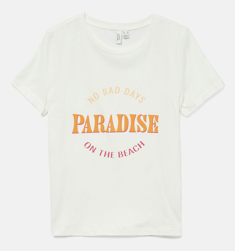 Vero Moda Ella Wit T-shirt voor dames (360077)