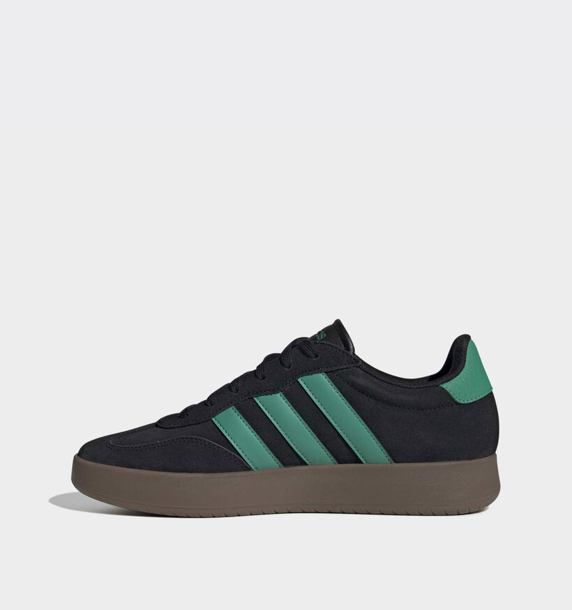 adidas Barreda Baskets en Noir/Vert pour hommes (365396) - pour semelles orthopédiques