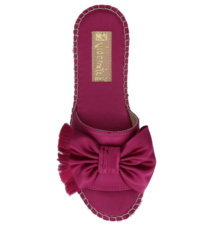 Vidorreta Nu-pieds en Rose fuchsia en textile (220246)