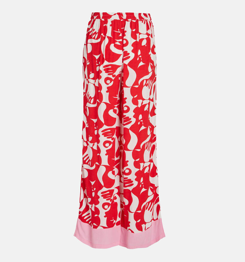 Vila Kikki Mat Pantolon large en Rouge pour femmes (329150)