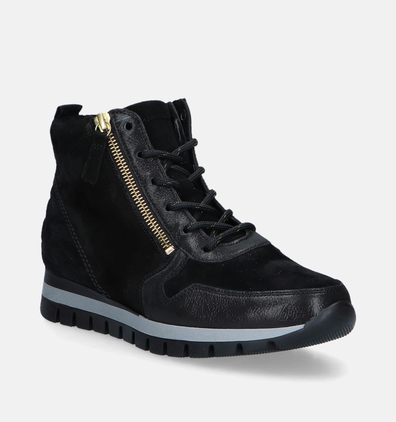 Gabor OptiFit Zwarte Hoge sneakers Dames Sneakers Online op TORFS.BE