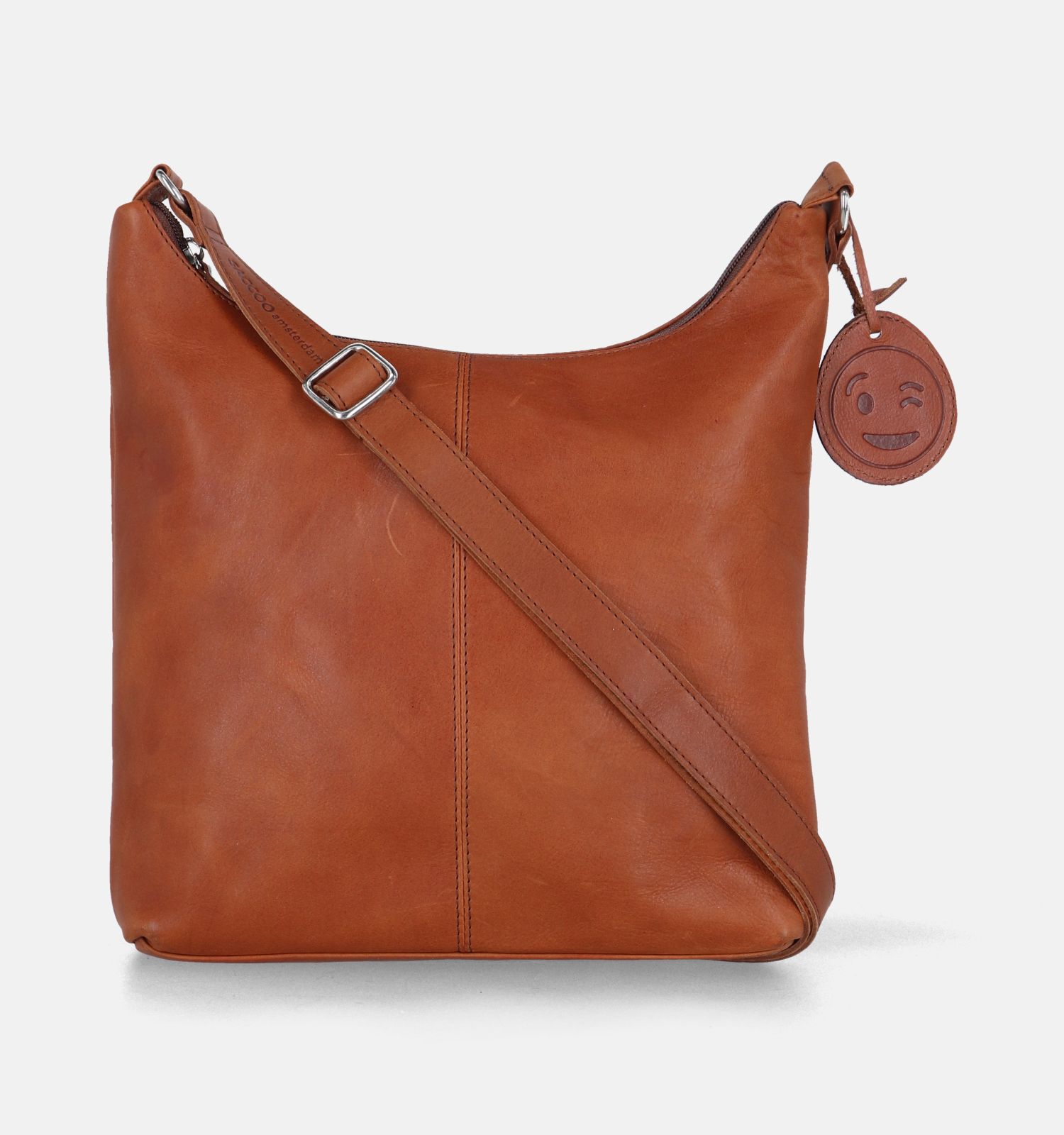 Saccoo Fundo Cognac Crossbody Tas Dames Crossbody tassen Online op TORFS.BE