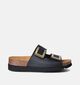 Scholl Monterey 2 straps Zwarte Slippers voor dames (357574)