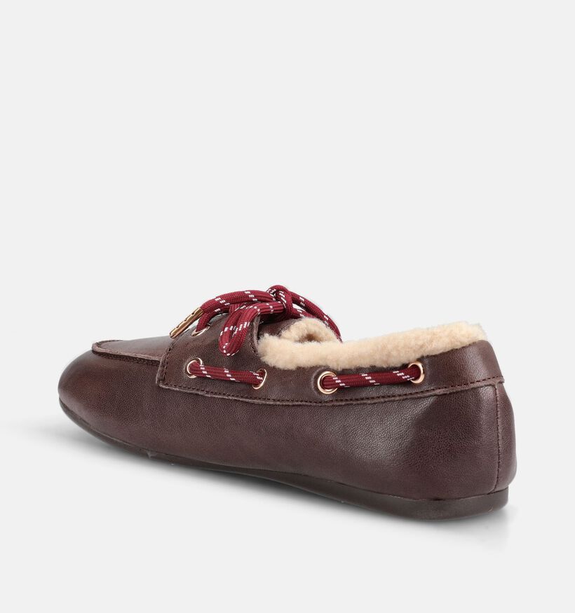 Laurent David Chaussures plates en Brun fonc&eacute; pour femmes (378652)