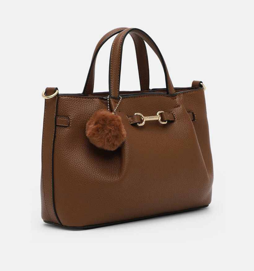 Tamaris Marissa Cognac Handtas met Pompon Bag Charm voor dames (378814)