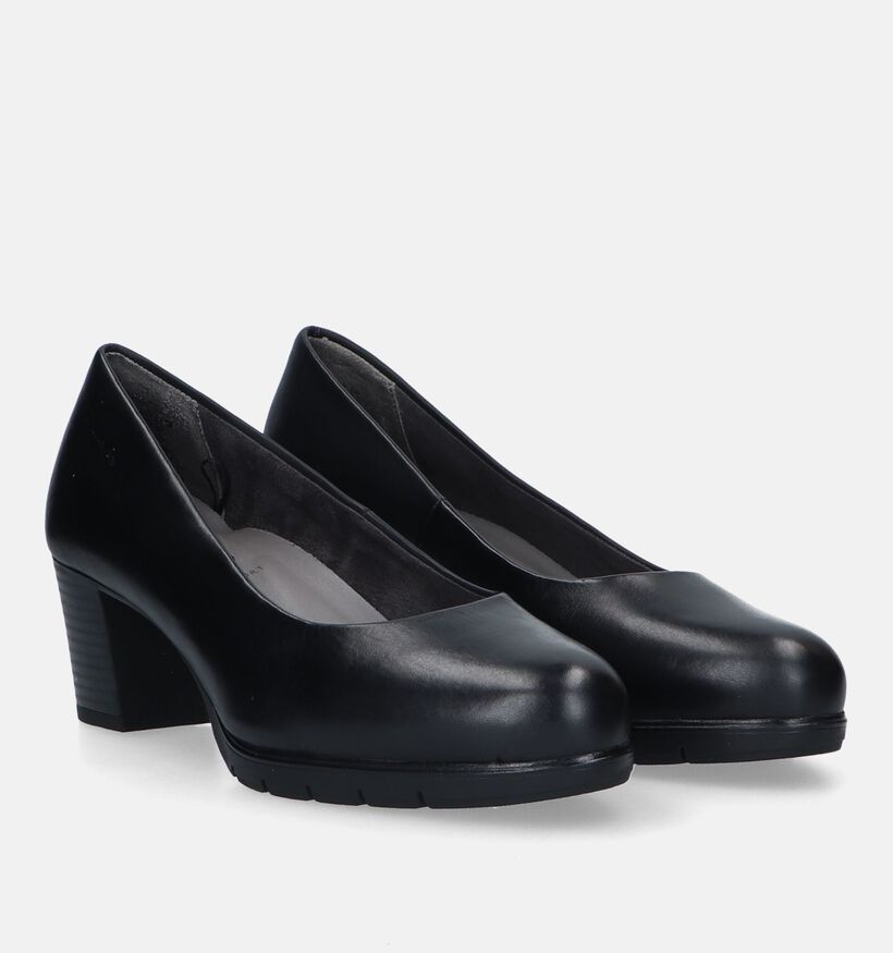 Tamaris Comfort Escarpins avec talon carré en Noir pour femmes (333084) - pour semelles orthopédiques