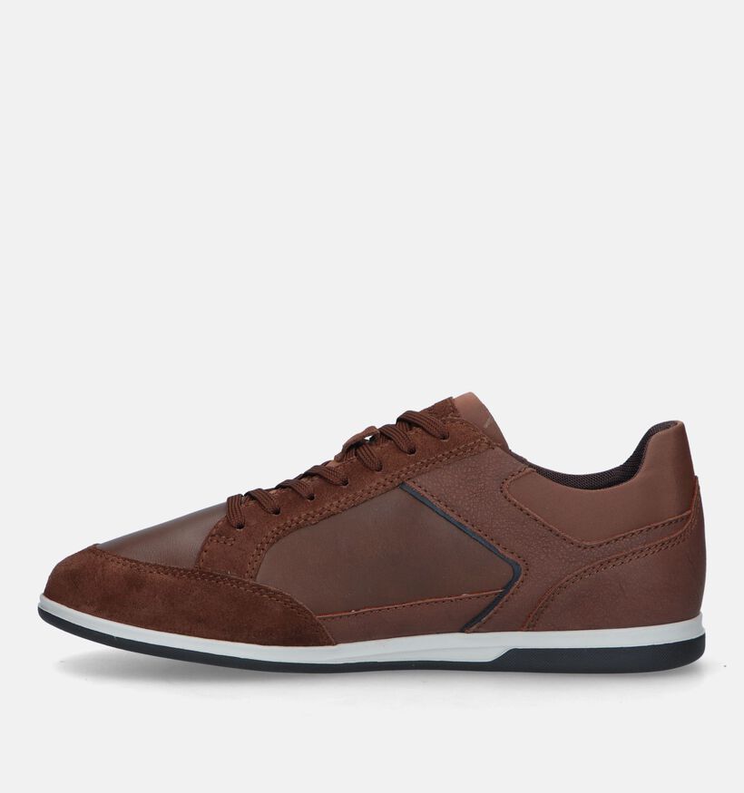 Geox Renan Cognac Veterschoenen voor heren (328359) - geschikt voor steunzolen