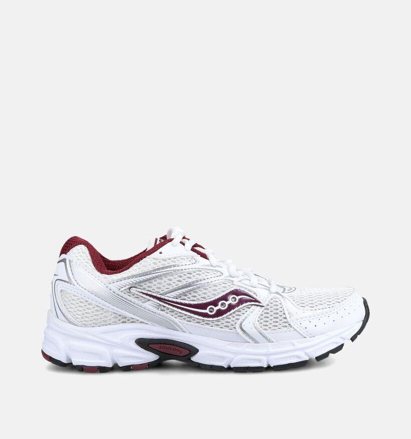 Saucony Ride Millenium Witte/Bordeaux Hardloopschoenen voor dames (376605) - geschikt voor steunzolen