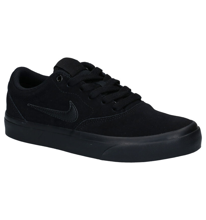 Nike SB Charge Baskets en Noir en nubuck (274612)