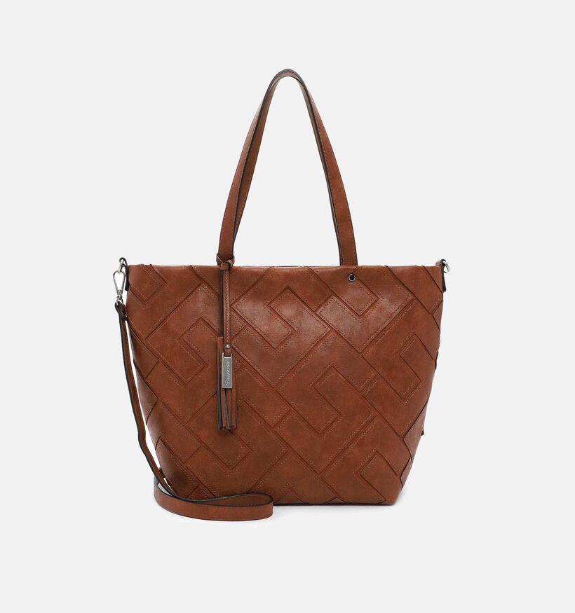 Tamaris Marike Cognac Shopper Met Rits voor dames (331000)