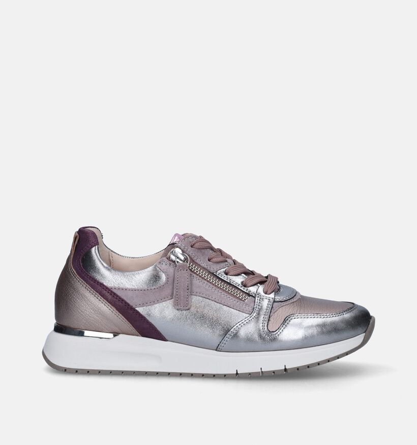 Gabor OptiFit Zilveren Sneakers voor dames (344772) - geschikt voor steunzolen