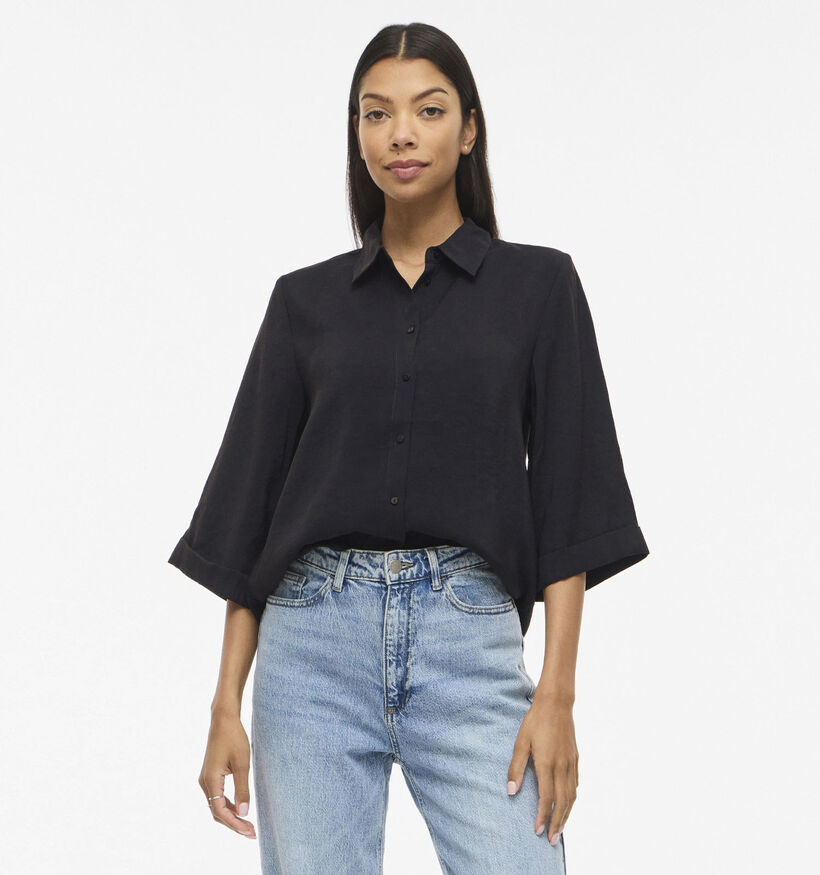 Vila Hula 3/4 Shirt Zwarte Hemd voor dames (368061)