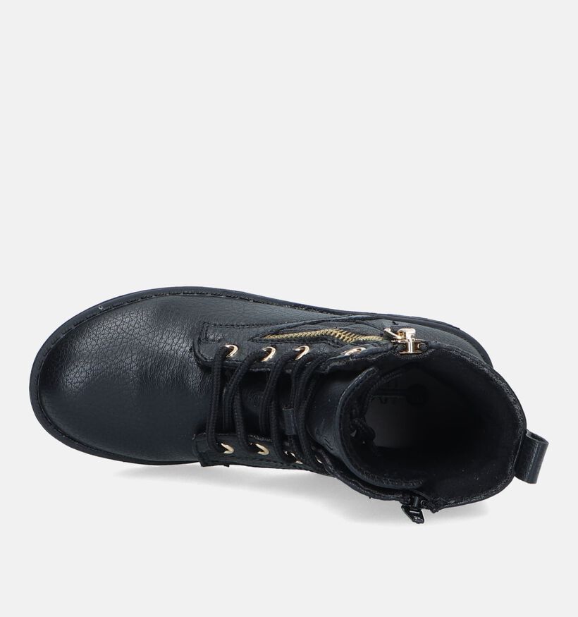 Milo & Mila Bottines robustes en Noir pour filles (329499)
