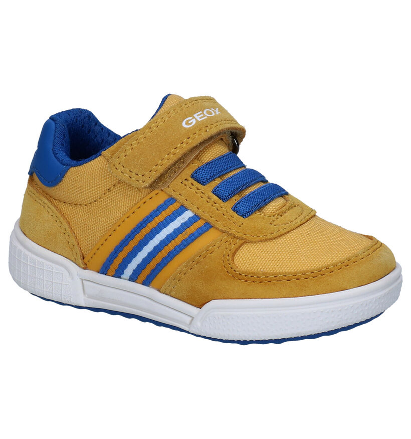 Geox Poseido Baskets en Jaune en nubuck (287080)