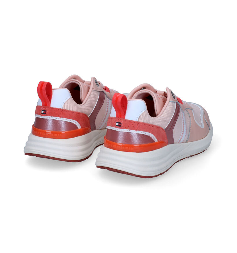 Tommy Hilfiger Metallic Casual Retro Roze Sneakers voor dames (300630) - geschikt voor steunzolen