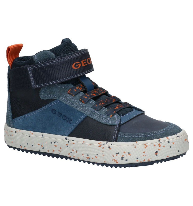 Geox Alonisso Bottines en Bleu en simili cuir (284139)