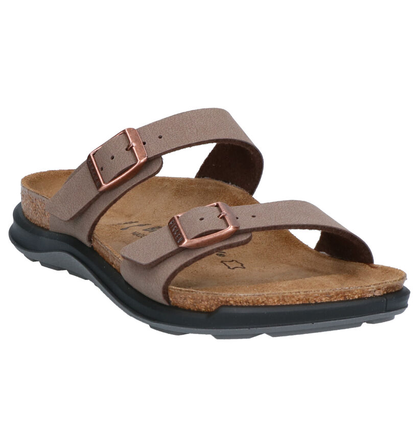 Birkenstock Sierra Bruine Slippers in nubuck (255865)