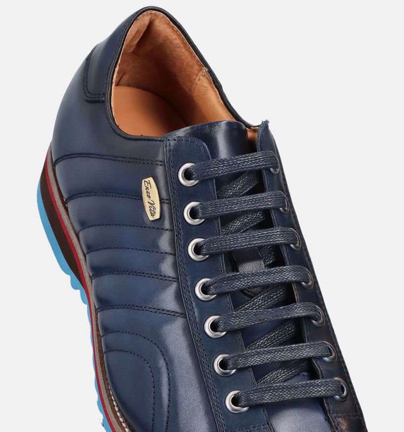 Enzo Vita Achille 11 Chaussures plates en Bleu fonc&eacute; pour hommes (382291) - pour semelles orthop&eacute;diques