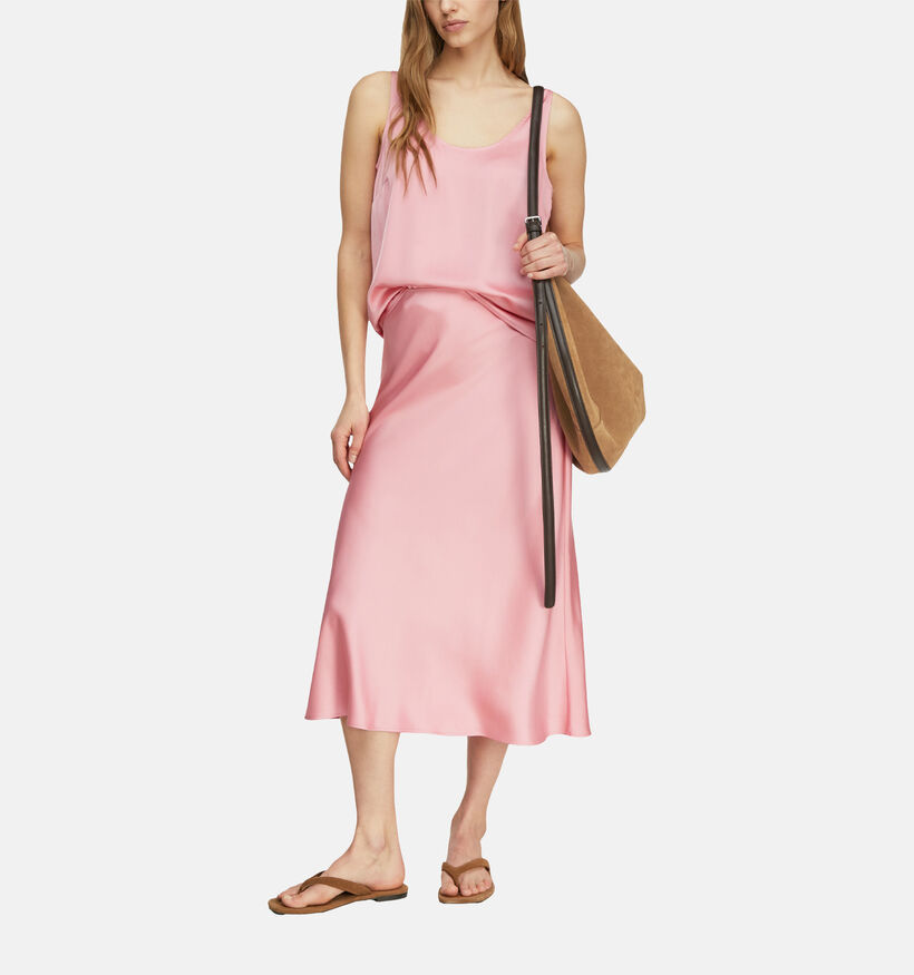 comma Jupe mi-longue en Rose pour femmes (373149)