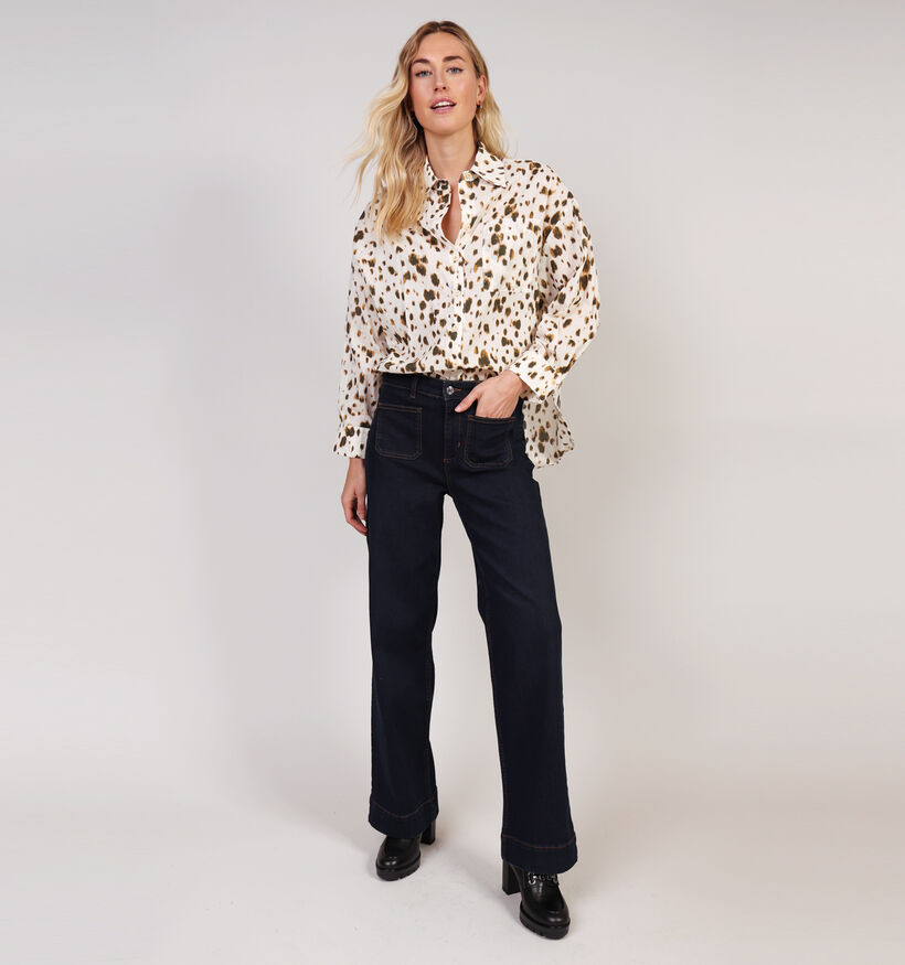 Orfeo Flint Blouse Cow Print en Ecru pour femmes (364331)