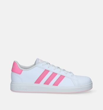 adidas Grand Court Low Baskets Cloud White/ Crystal Jade/ Clear Pink/Cloud White/Iridescent/Cloud White/Cloud White / Iridescent / Cloud White/Cloud White/Bliss Pink/Cloud White