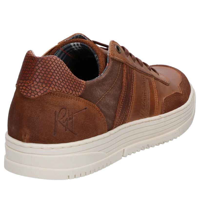 Bullboxer Chaussures à lacets en Cognac en cuir (272194)