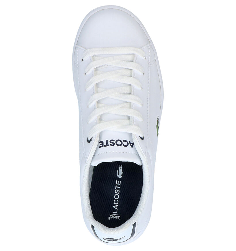 Lacoste Carnaby Evo Witte Veterschoenen in leer (289809)