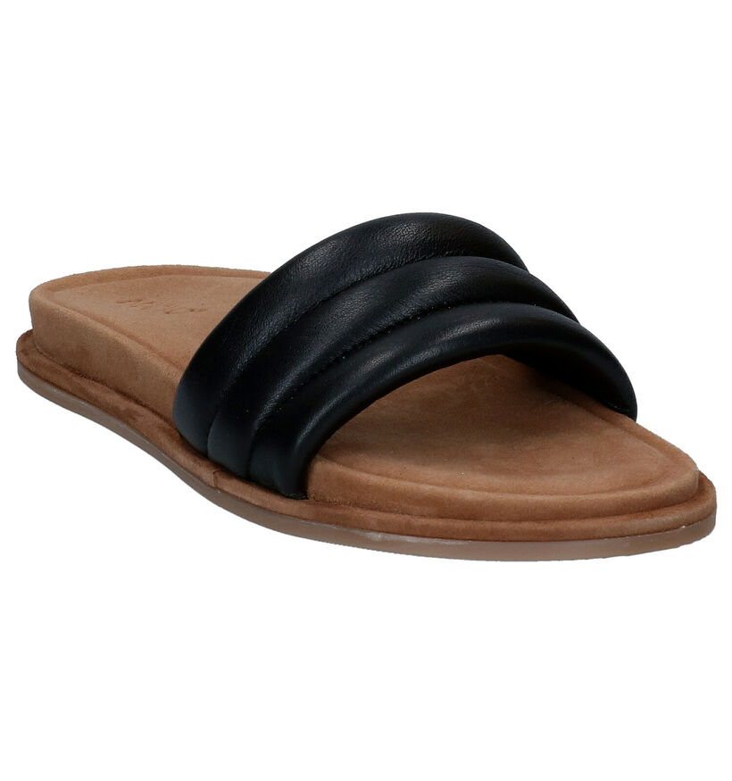 Inuovo Nu-pieds plates en Noir pour femmes (292689)