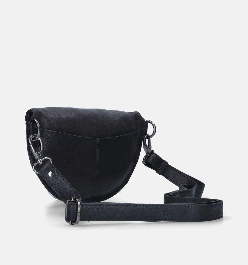 Euro-Leather Zwarte Crossbody tas voor dames (353542)