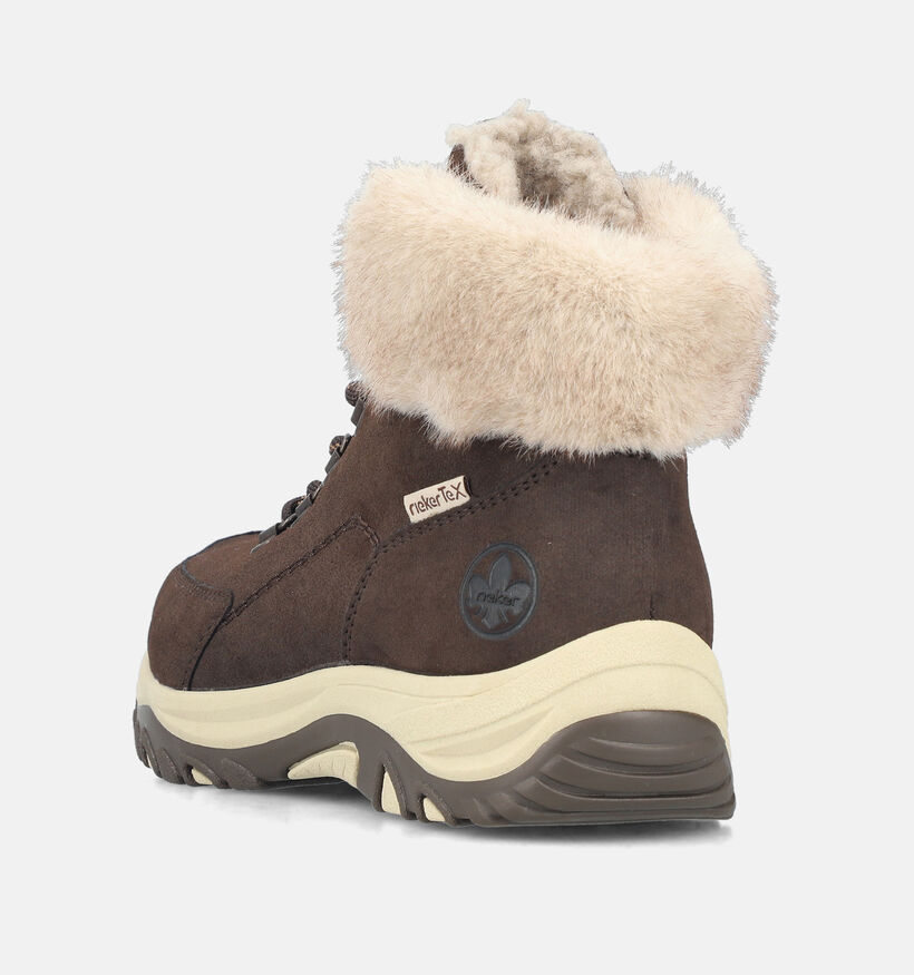 Rieker Chaussures outdoor en Brun fonc&eacute; pour femmes (379950) - pour semelles orthop&eacute;diques