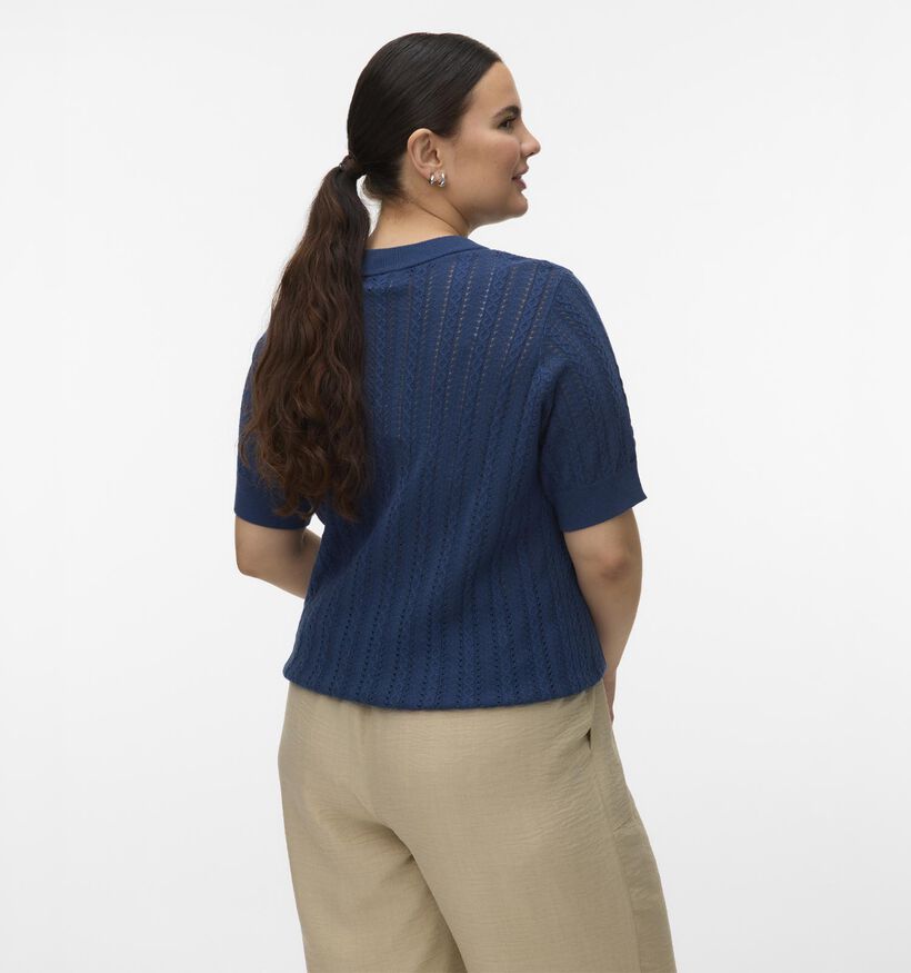 Vero Moda Curve Morena Donkerblauwe Trui voor dames (367786)