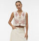 Vero Moda Jamila Beige Vest met Bloemenprint voor dames (369383)
