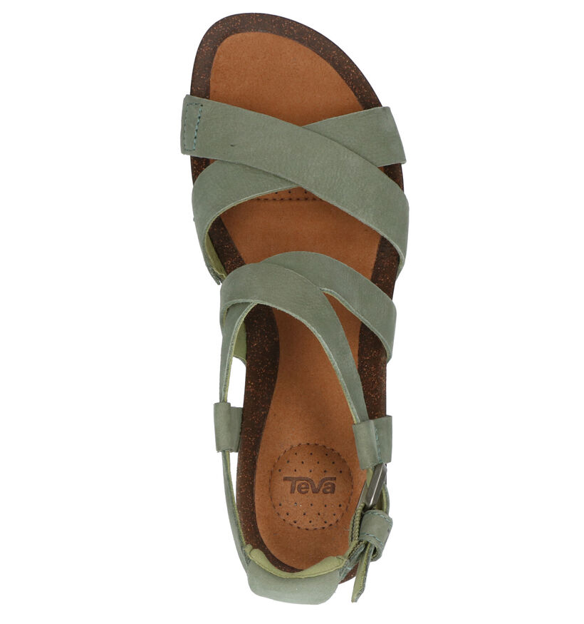 Teva Mahonia Cognac Sandalen in leer (270641)