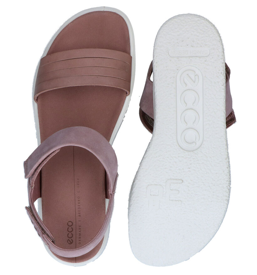 Ecco Flowt Roze Sandalen in nubuck (287290)