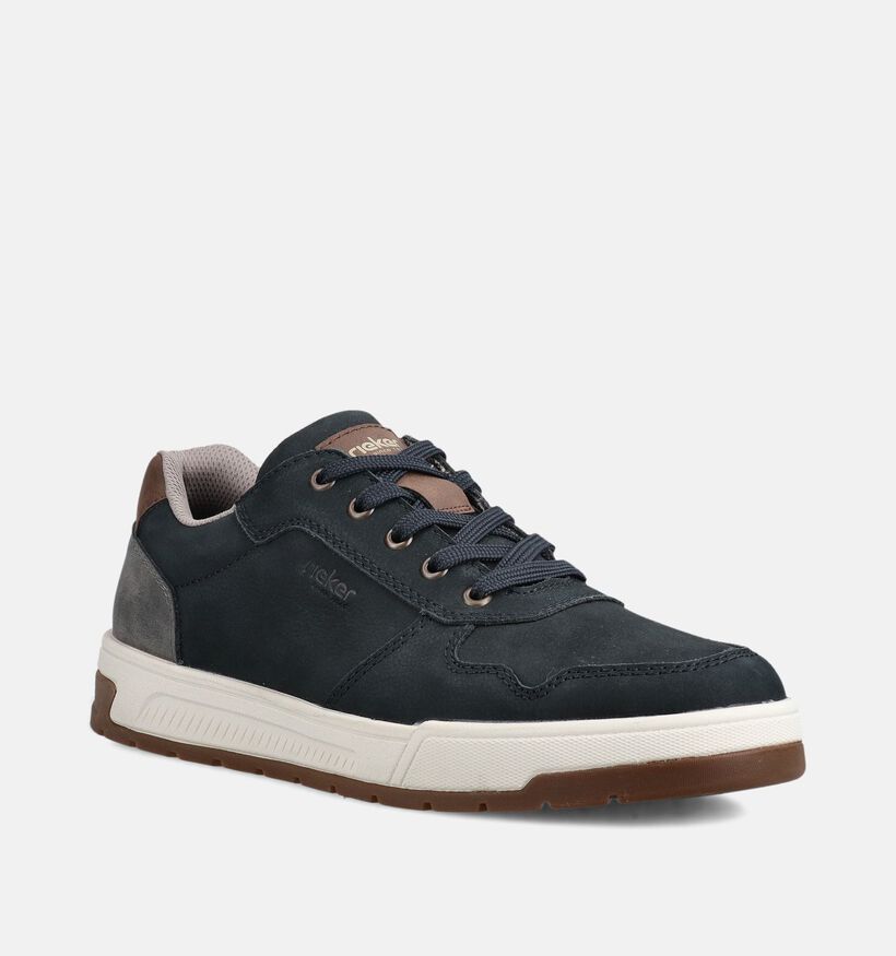 Rieker Baskets en Bleu fonc&eacute; pour hommes (367581) - pour semelles orthop&eacute;diques