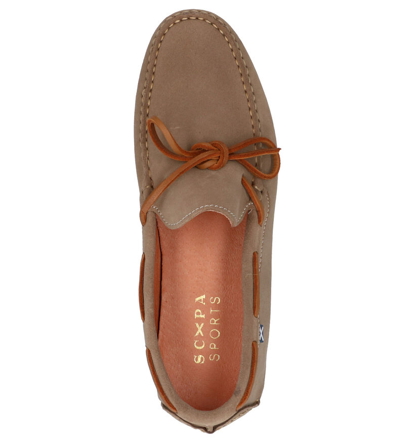 Scapa Mocassins en Beige en nubuck (280533)