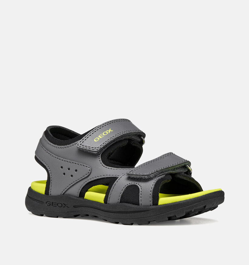 Geox J Vaniett Sandales en Gris pour gar&ccedil;ons (368884)