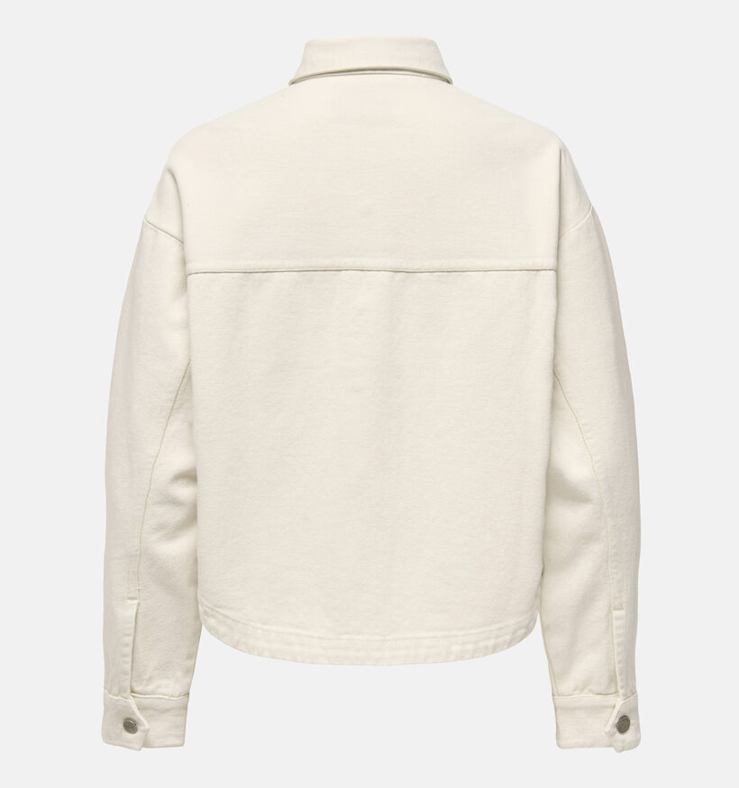 JDY Noma Shacket Manteau court en Ecru pour femmes (370058)