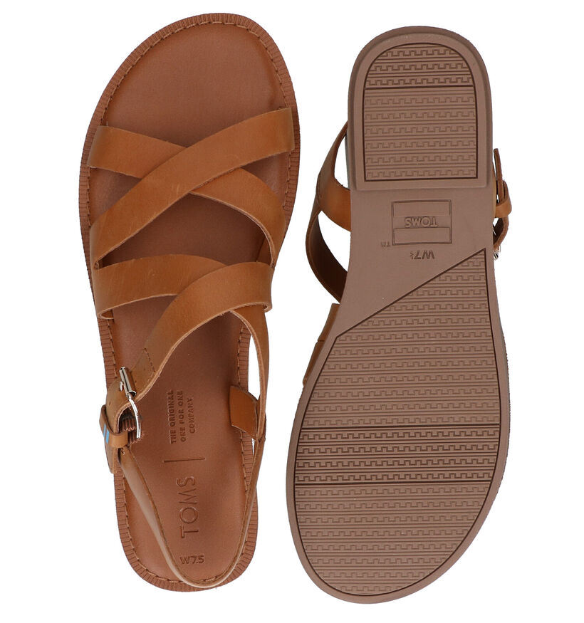Toms Sicily Cognac Sandalen in leer (288341)